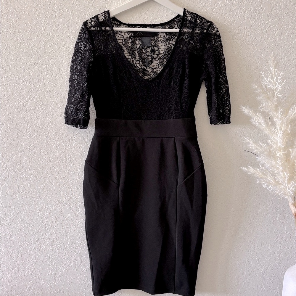 Kardashian Kollection Black Lace Dress size S